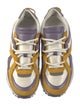 Jimmy Choo Leather Colorblock Pattern Sneakers