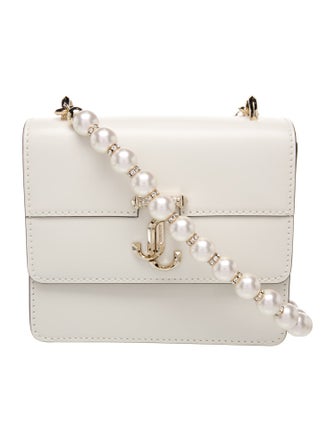 Jimmy Choo Faux Pearl JIMMY CHOO avenue quad xs shoulder bag