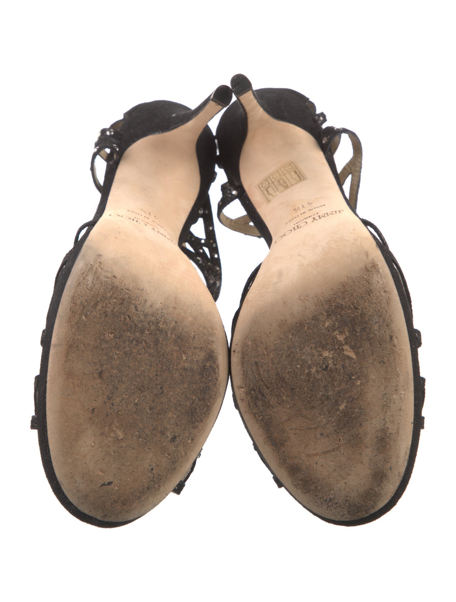 Jimmy Choo Crystal Embellishments Sandals