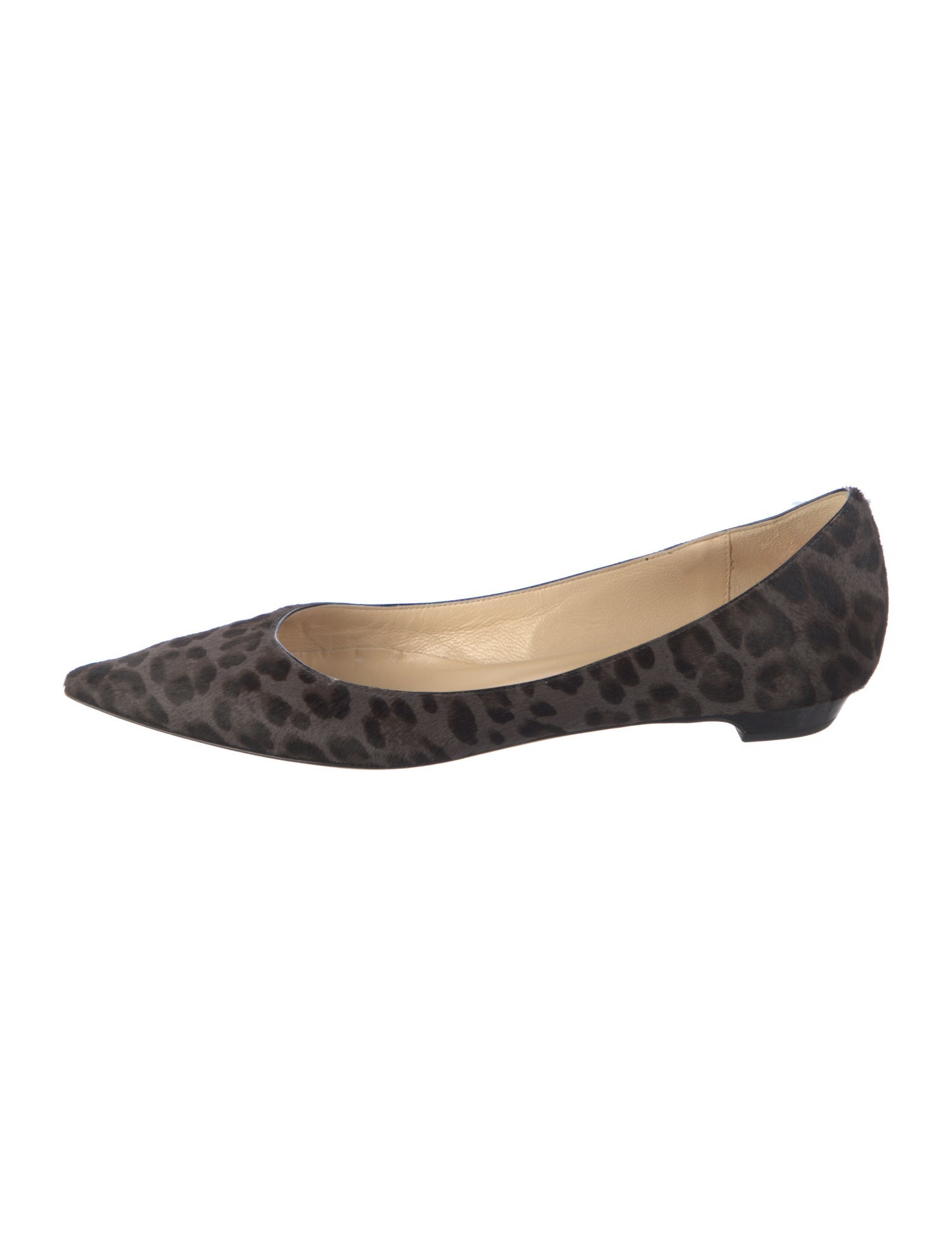 Jimmy Choo Ponyhair Animal Print Flats