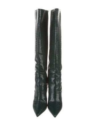 Jimmy Choo Embossed Leather Boots