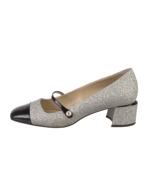 Jimmy Choo Glitter Colorblock Pattern Pumps