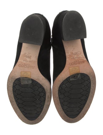 Jimmy Choo Suede Studded Accents Boots