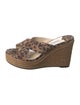 Jimmy Choo Suede Animal Print Espadrilles