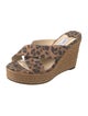 Jimmy Choo Suede Animal Print Espadrilles