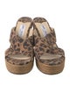Jimmy Choo Suede Animal Print Espadrilles