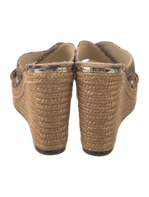 Jimmy Choo Suede Animal Print Espadrilles