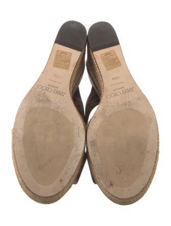 Jimmy Choo Suede Animal Print Espadrilles