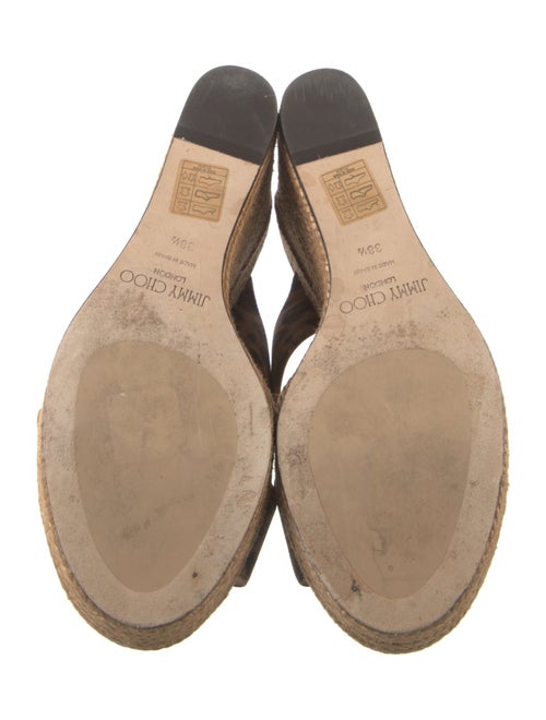 Jimmy Choo Suede Animal Print Espadrilles