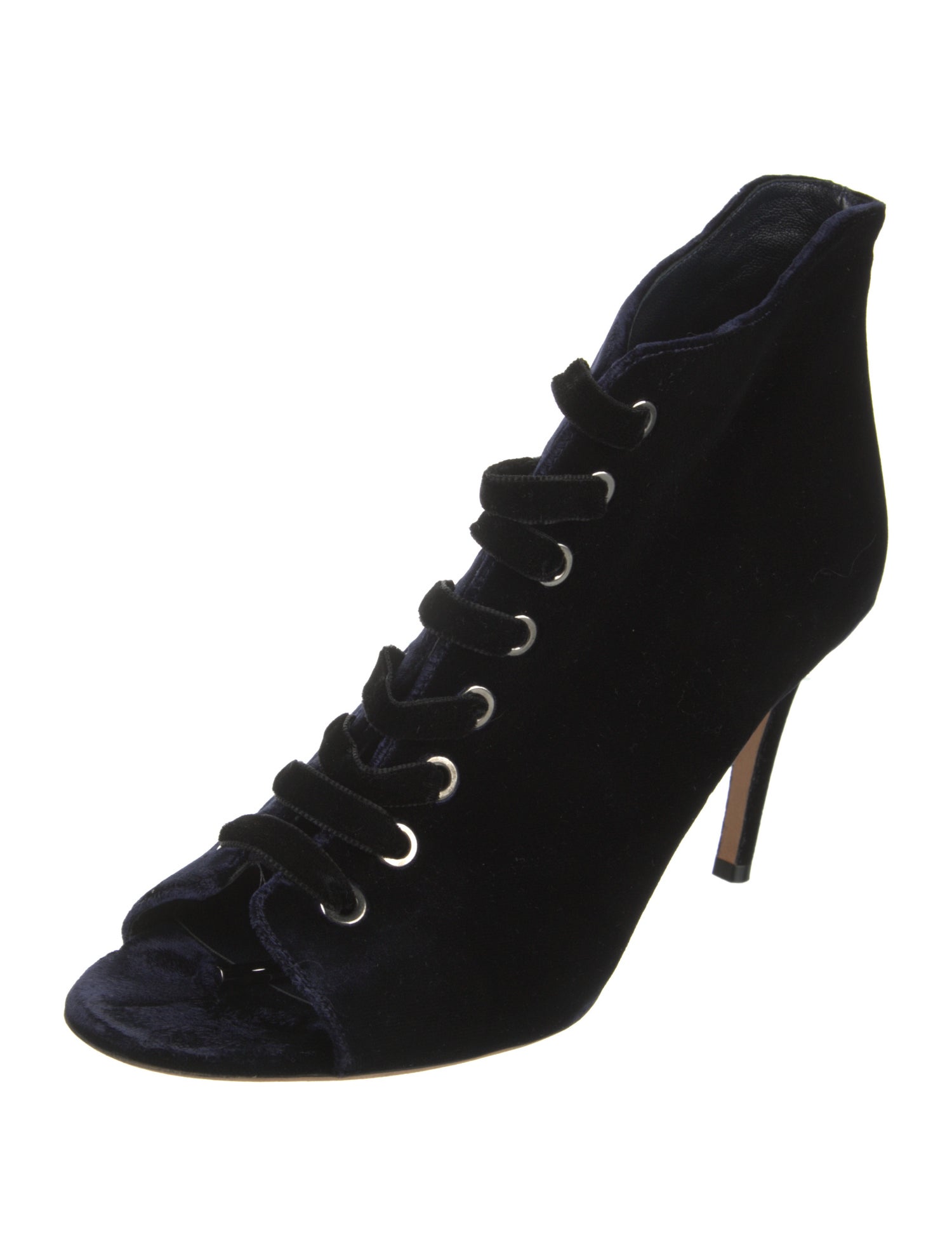 Jimmy Choo Velvet Lace-Up Boots
