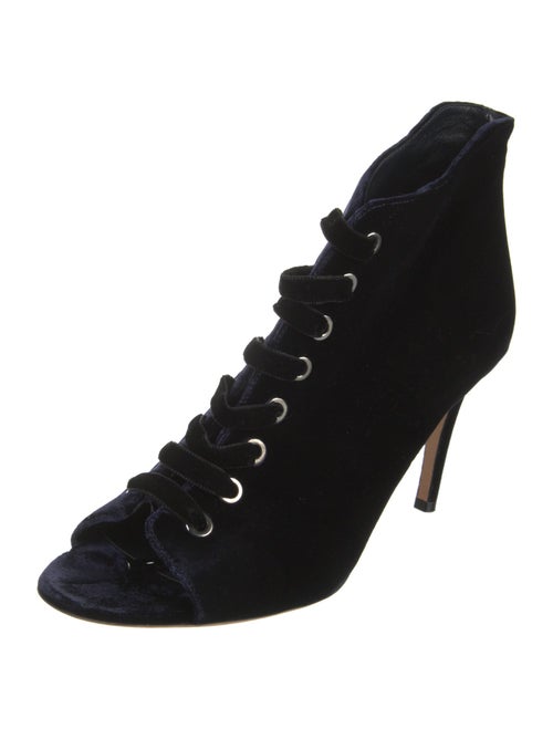 Jimmy Choo Velvet Lace-Up Boots