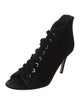 Jimmy Choo Velvet Lace-Up Boots