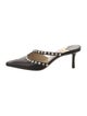 Jimmy Choo Leather Studded Accents Mules
