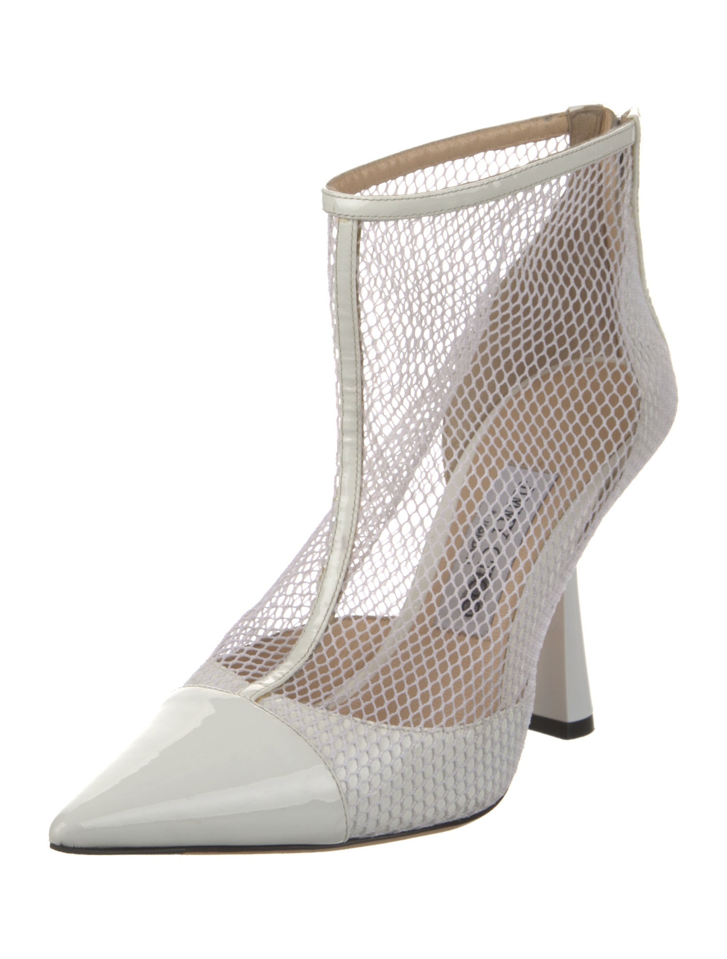 Jimmy Choo Patent Leather Leather Trim Embellishment Boots