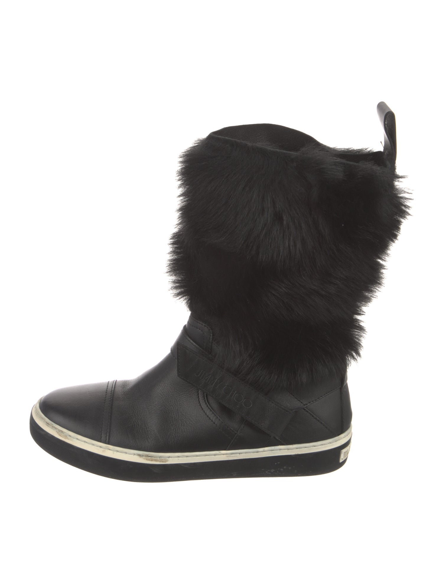 Jimmy Choo Leather Lace-Up Boots