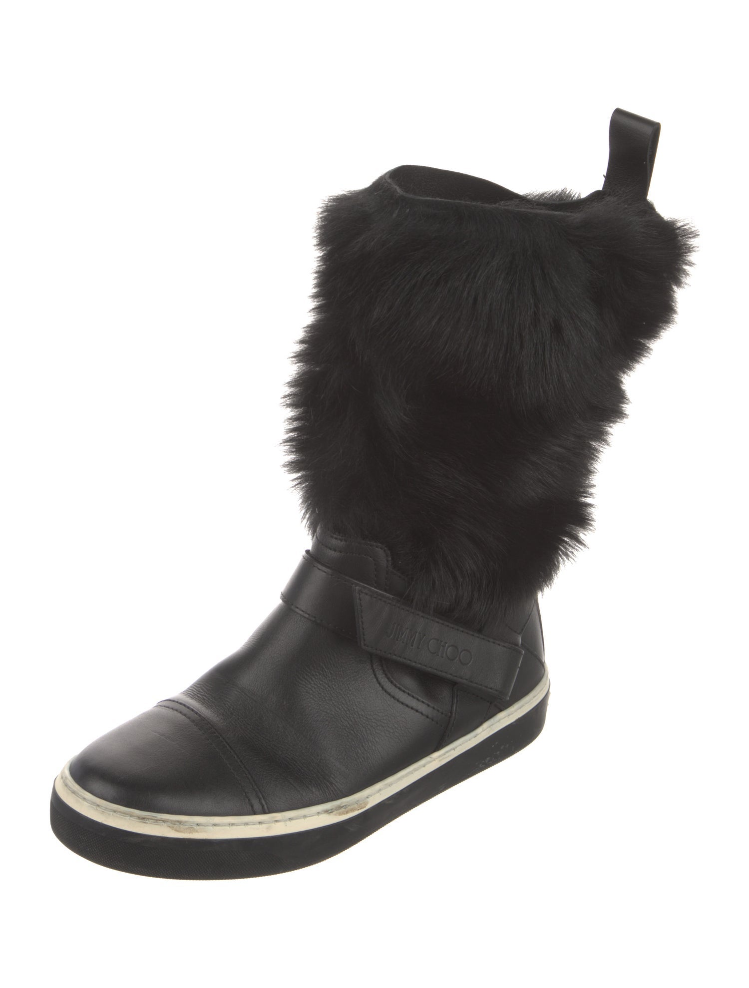 Jimmy Choo Leather Lace-Up Boots