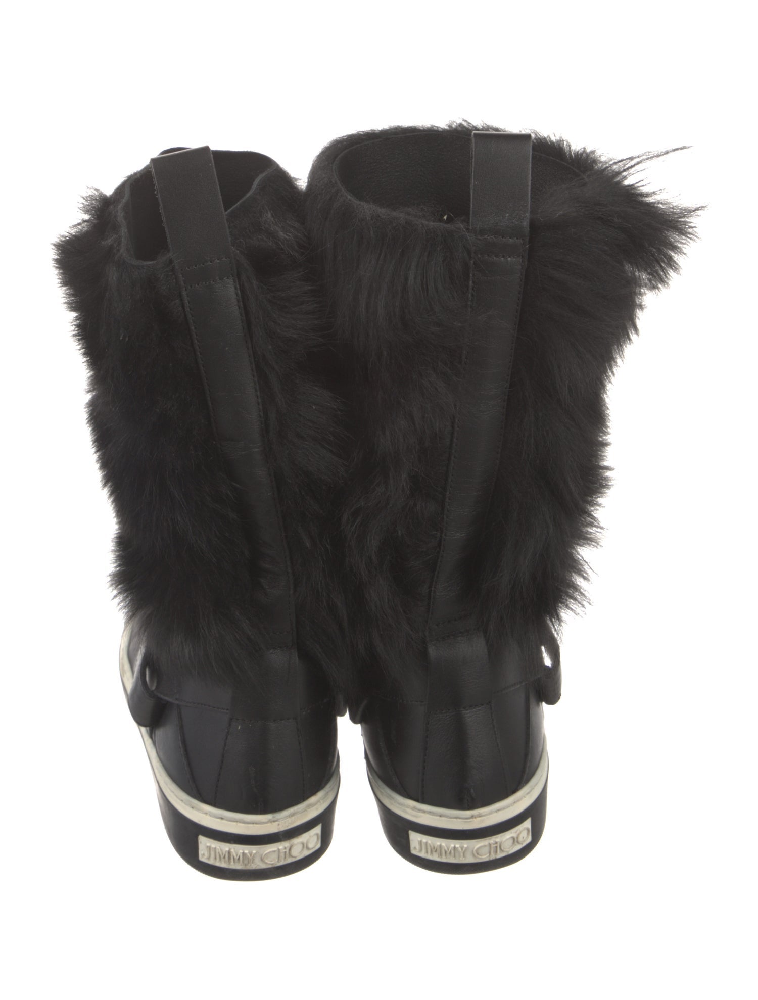 Jimmy Choo Leather Lace-Up Boots