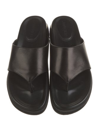 Jimmy Choo Leather Flip Flops