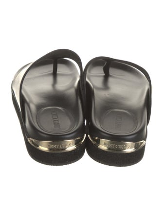 Jimmy Choo Leather Flip Flops