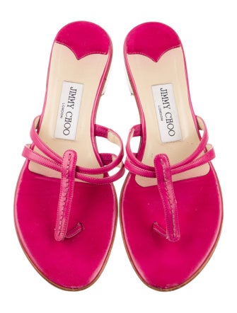 Jimmy Choo Leather Slides