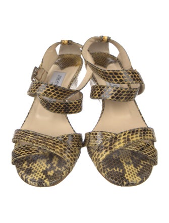 Jimmy Choo Snakeskin Animal Print Sandals