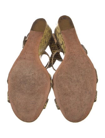 Jimmy Choo Snakeskin Animal Print Sandals
