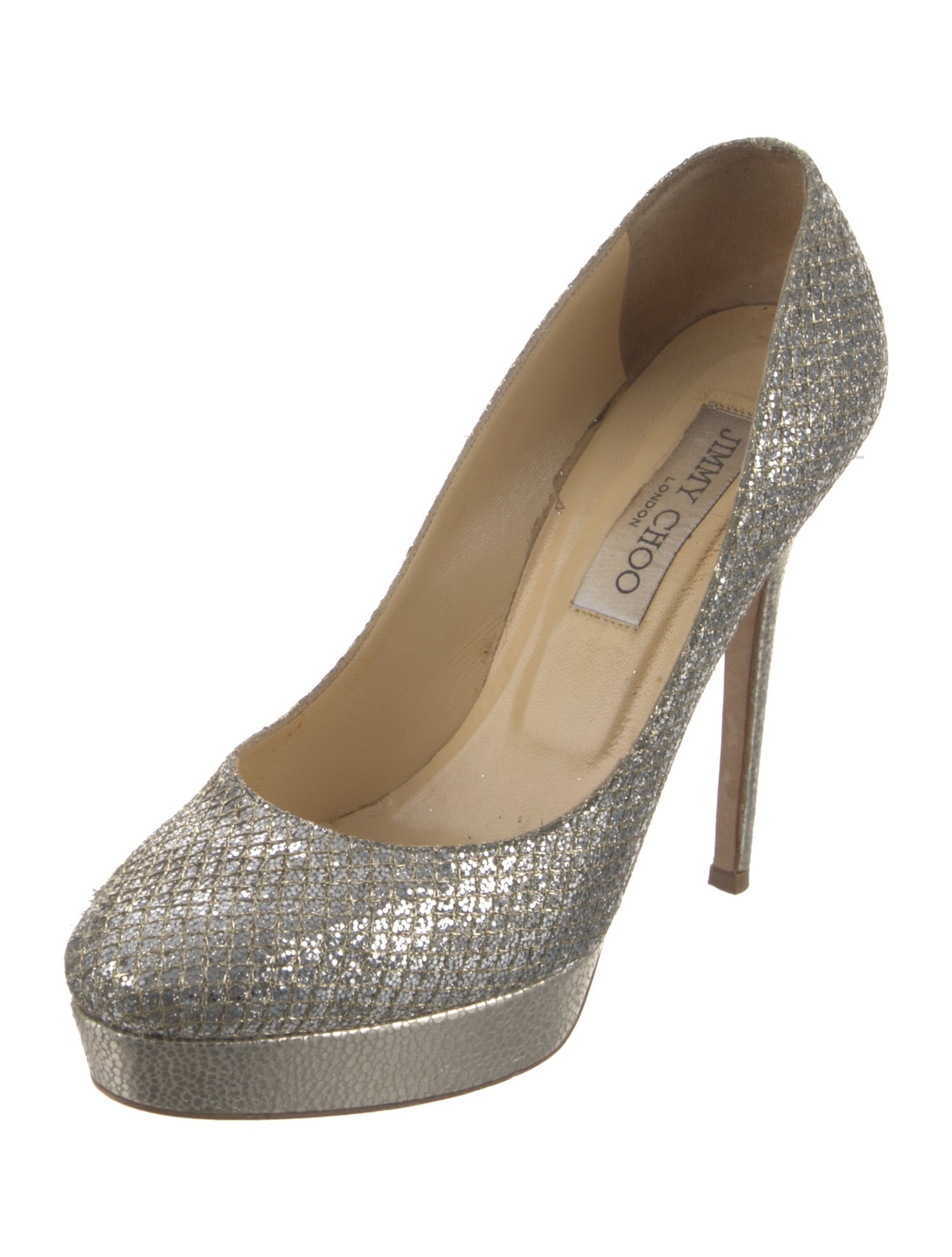 Jimmy Choo Glitter Glitter Accents Pumps