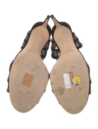 Jimmy Choo Mesh Mesh Accents Sandals