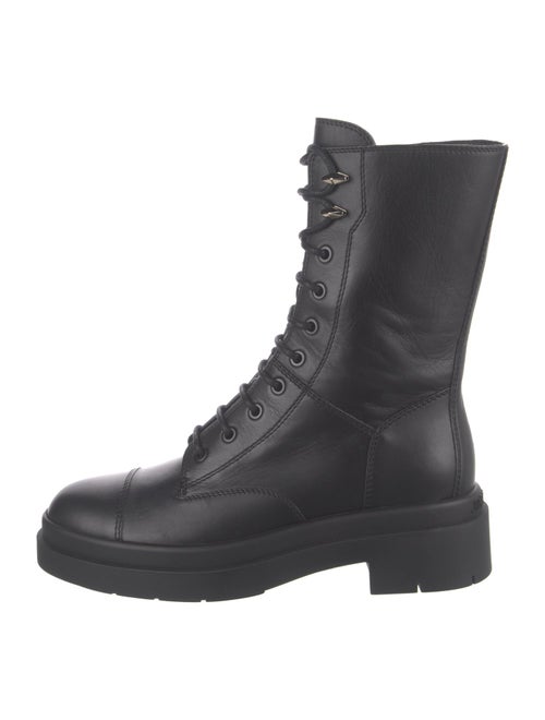 Jimmy Choo Leather Combat Boots