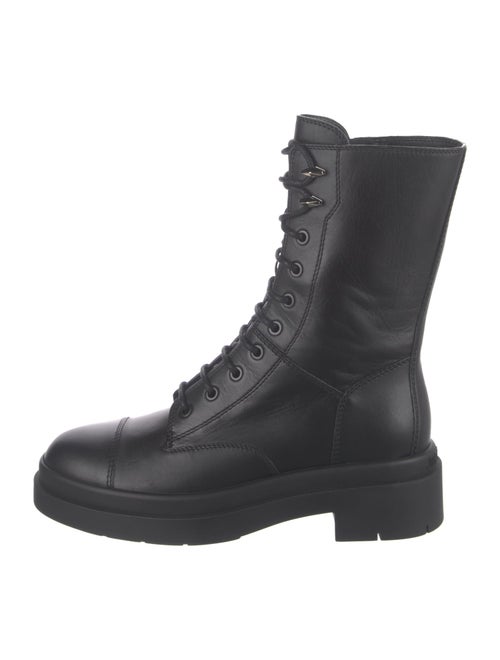 Jimmy Choo Leather Combat Boots