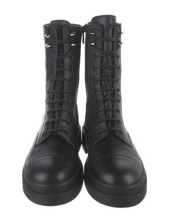 Jimmy Choo Leather Combat Boots