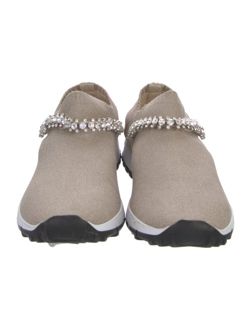 Jimmy Choo Crystal Embellishments Sock Sneakers