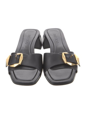 Jimmy Choo Leather Slides