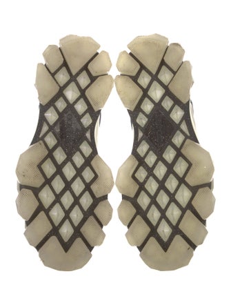 Jimmy Choo Leather Colorblock Pattern Sneakers