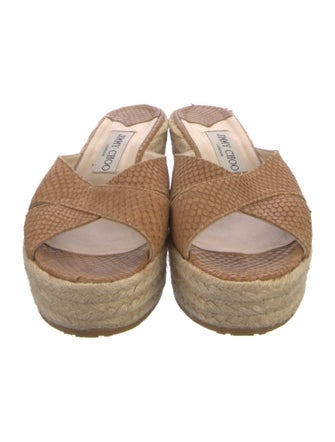 Jimmy Choo Python Espadrilles