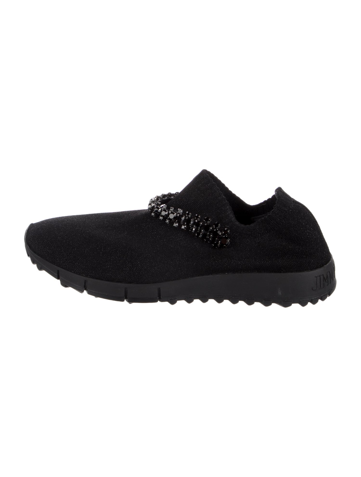 Jimmy Choo Crystal Embellishments Sock Sneakers