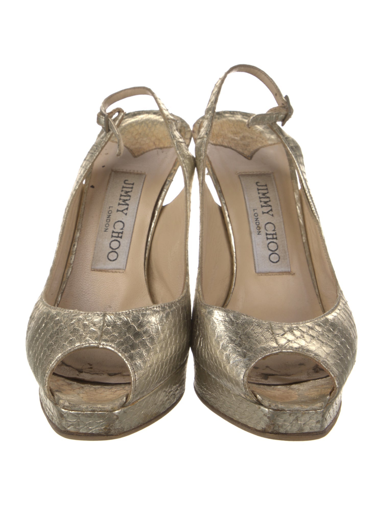 Jimmy Choo Leather Slingback Pumps