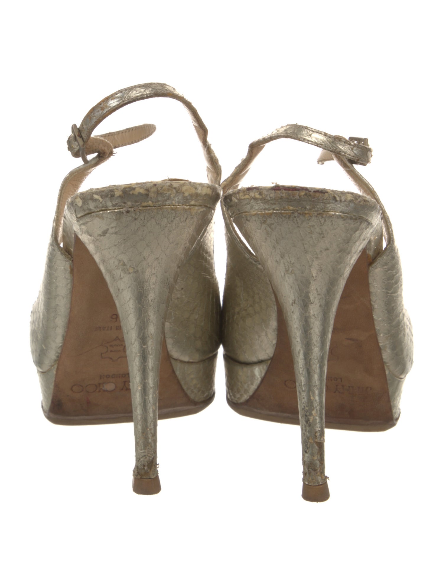 Jimmy Choo Leather Slingback Pumps