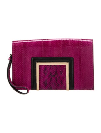 Jimmy Choo Snakeskin Clutch