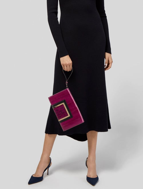 Jimmy Choo Snakeskin Clutch