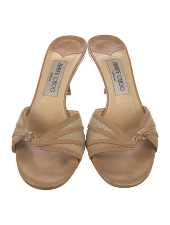 Jimmy Choo Leather Slides