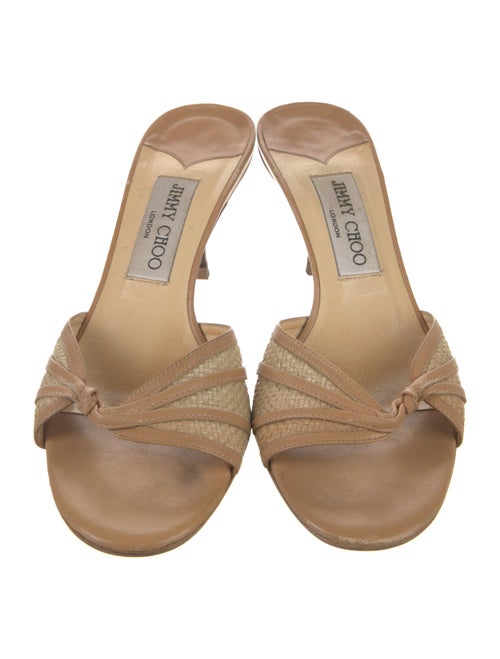 Jimmy Choo Leather Slides