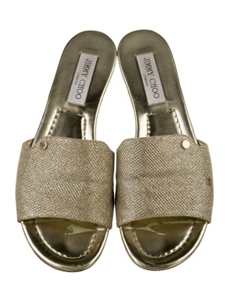 Jimmy Choo Leather Slides