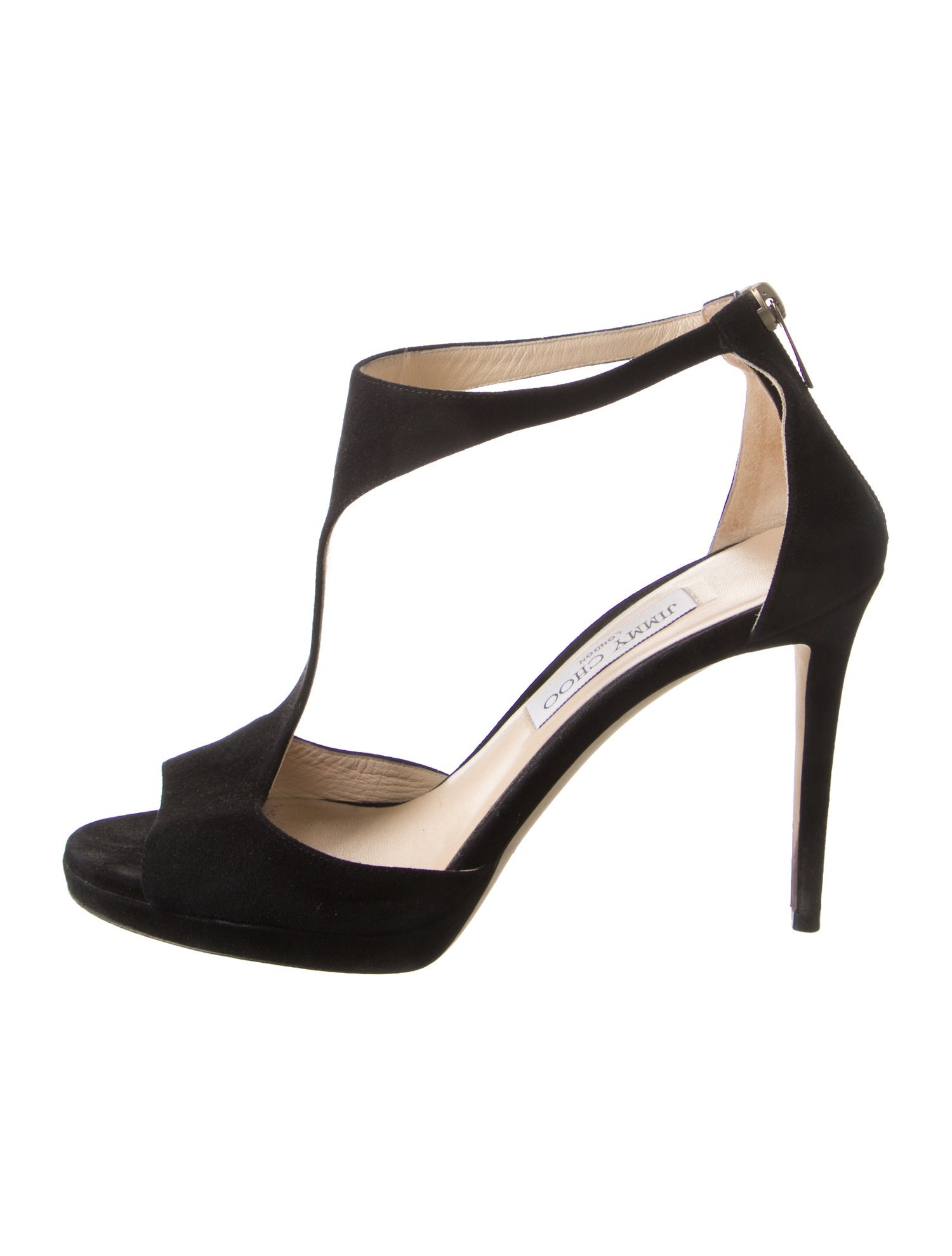 Jimmy Choo Suede T-Strap Pumps