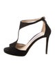 Jimmy Choo Suede T-Strap Pumps
