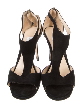 Jimmy Choo Suede T-Strap Pumps