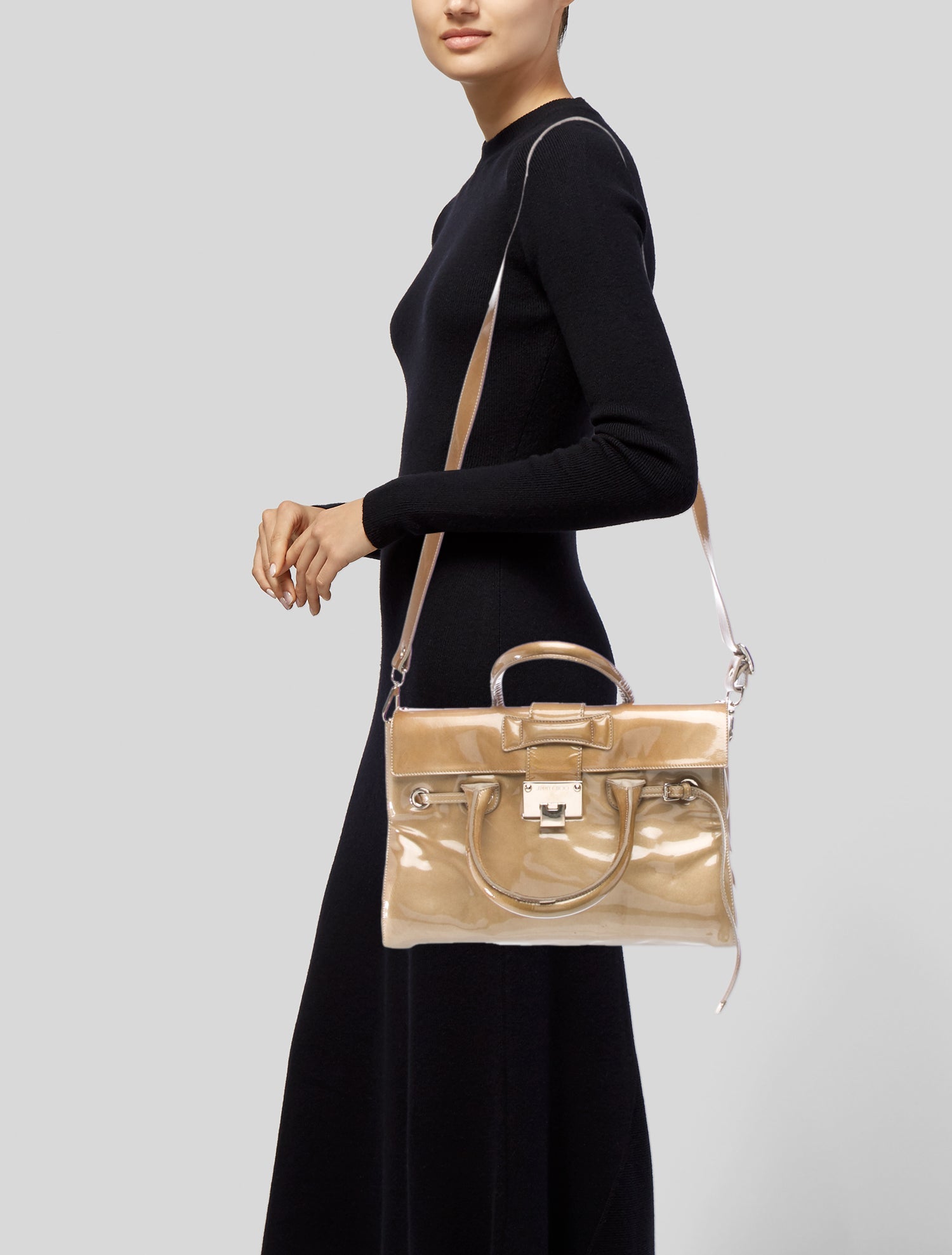 Jimmy Choo Patent Leather Shoulder Bag