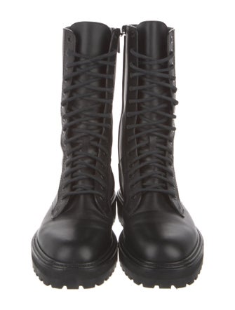 Jimmy Choo Leather Combat Boots