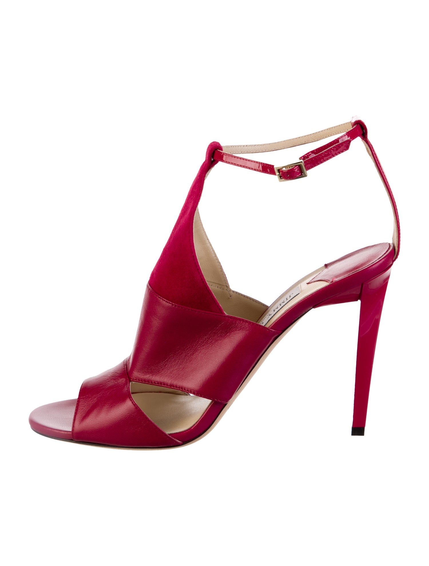 Jimmy Choo Leather T-Strap Sandals