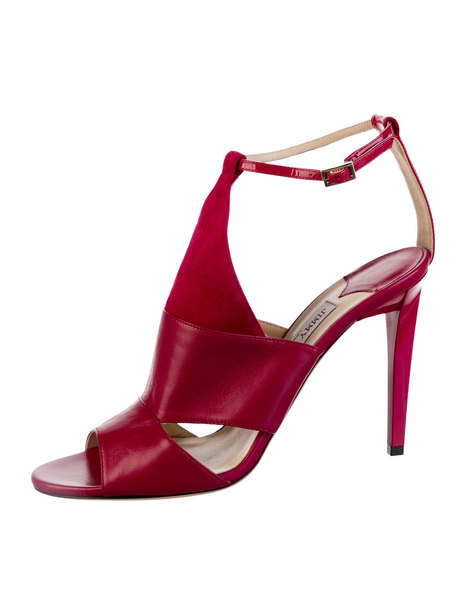 Jimmy Choo Leather T-Strap Sandals